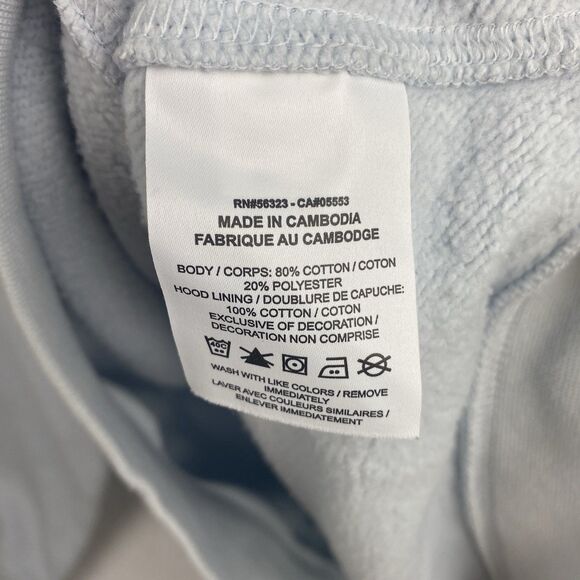 Nike Paris Saint-Germain Sweater Adult Medium Light Blue Logo Hoodie Sweatshirt - Picture 9 of 9